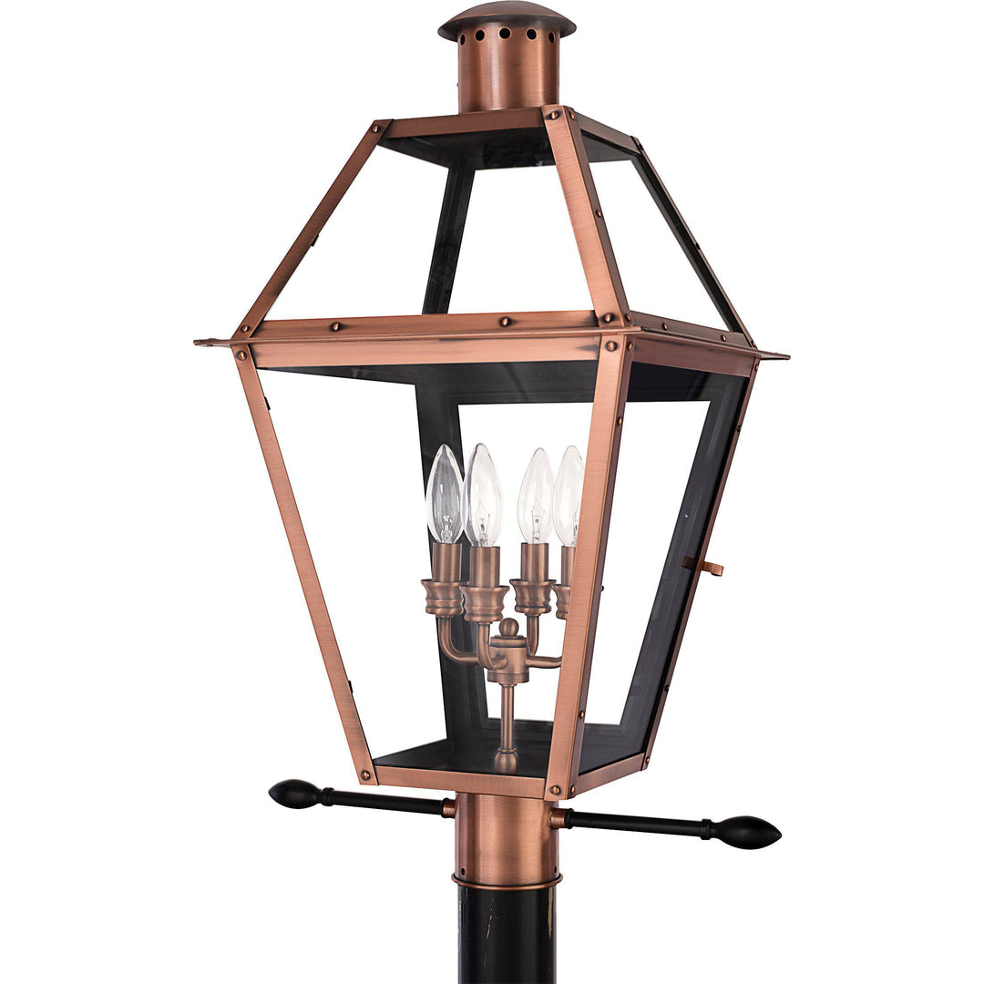 Quoizel Rue De Royal Outdoor Lantern, Post