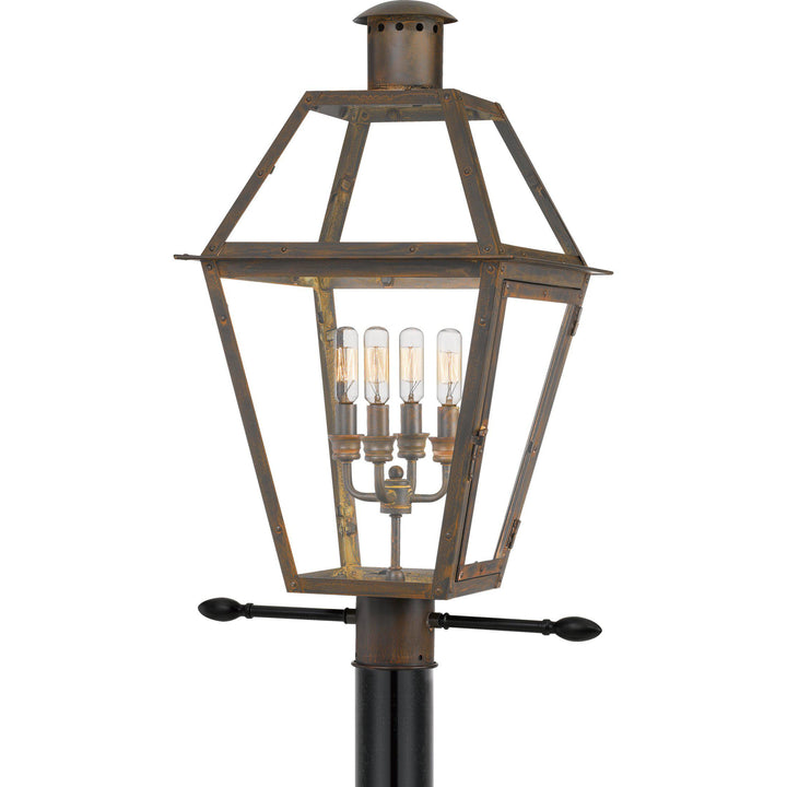 Quoizel Rue De Royal Outdoor Lantern, Post