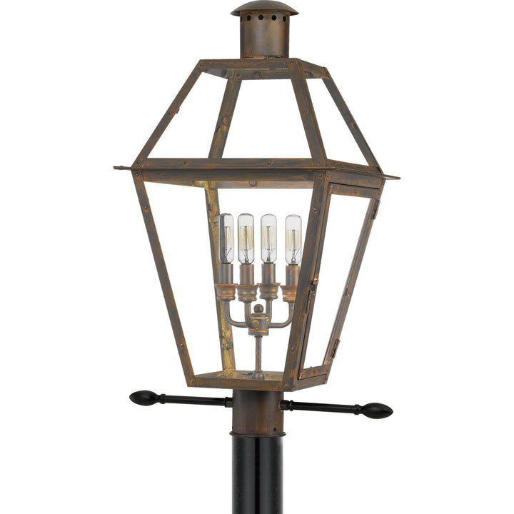 Quoizel Rue De Royal Outdoor Lantern, Post