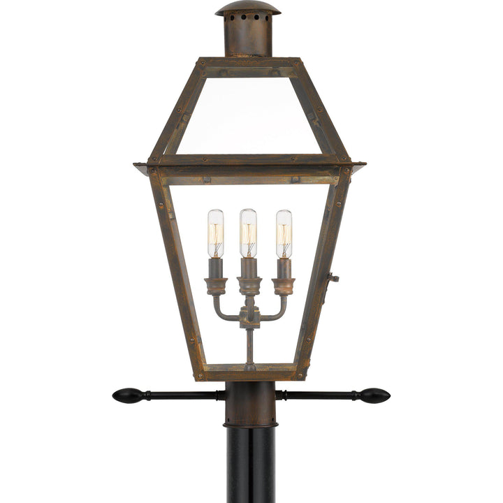 Quoizel Rue De Royal Outdoor Lantern, Post