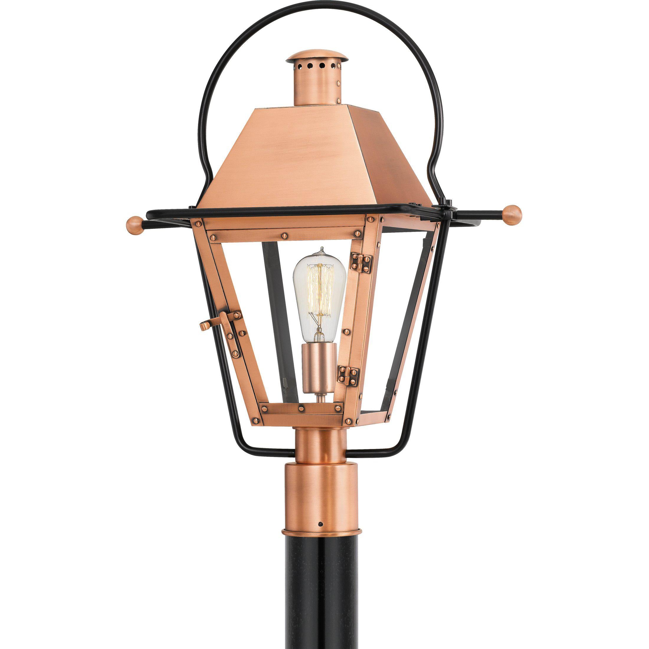 Quoizel  Rue De Royal Outdoor Lantern, Post Large Outdoor l Post/Pier Mounts Quoizel Aged Copper  