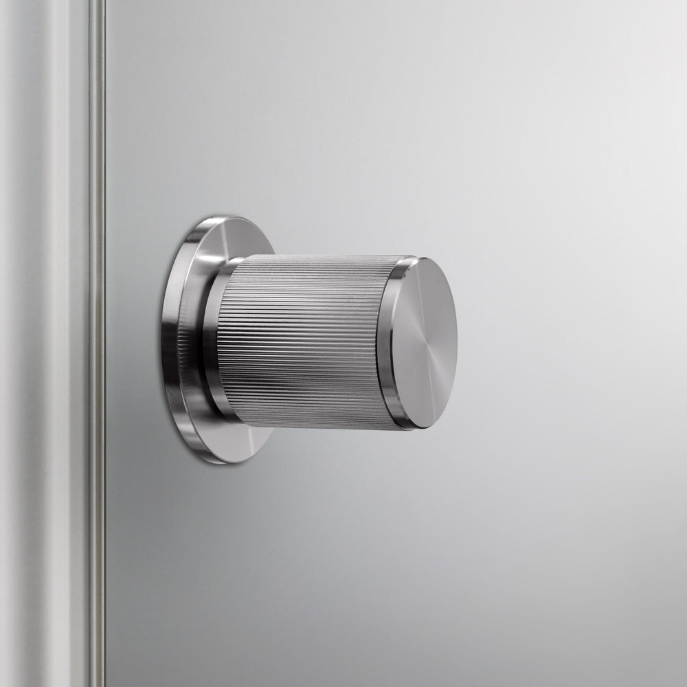 Buster + Punch Door Knob Single Sided, Linear Design, FIXED TYPE Door Hardware Buster + Punch   