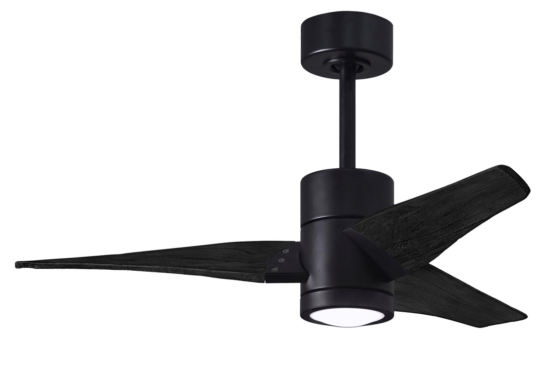 Matthews Fan Company Super Janet Ceiling Fan Indoor Ceiling Fans Matthews Fan Company 42" Matte Black Matte Black