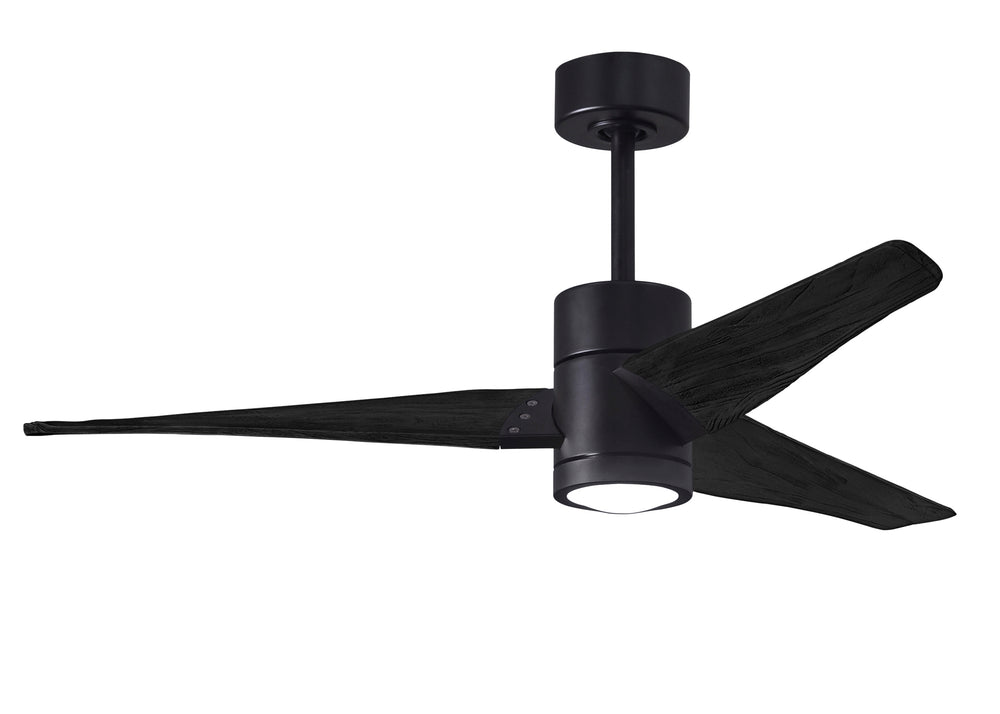 Matthews Fan Company Super Janet Ceiling Fan Indoor Ceiling Fans Matthews Fan Company 52" Matte Black Matte Black