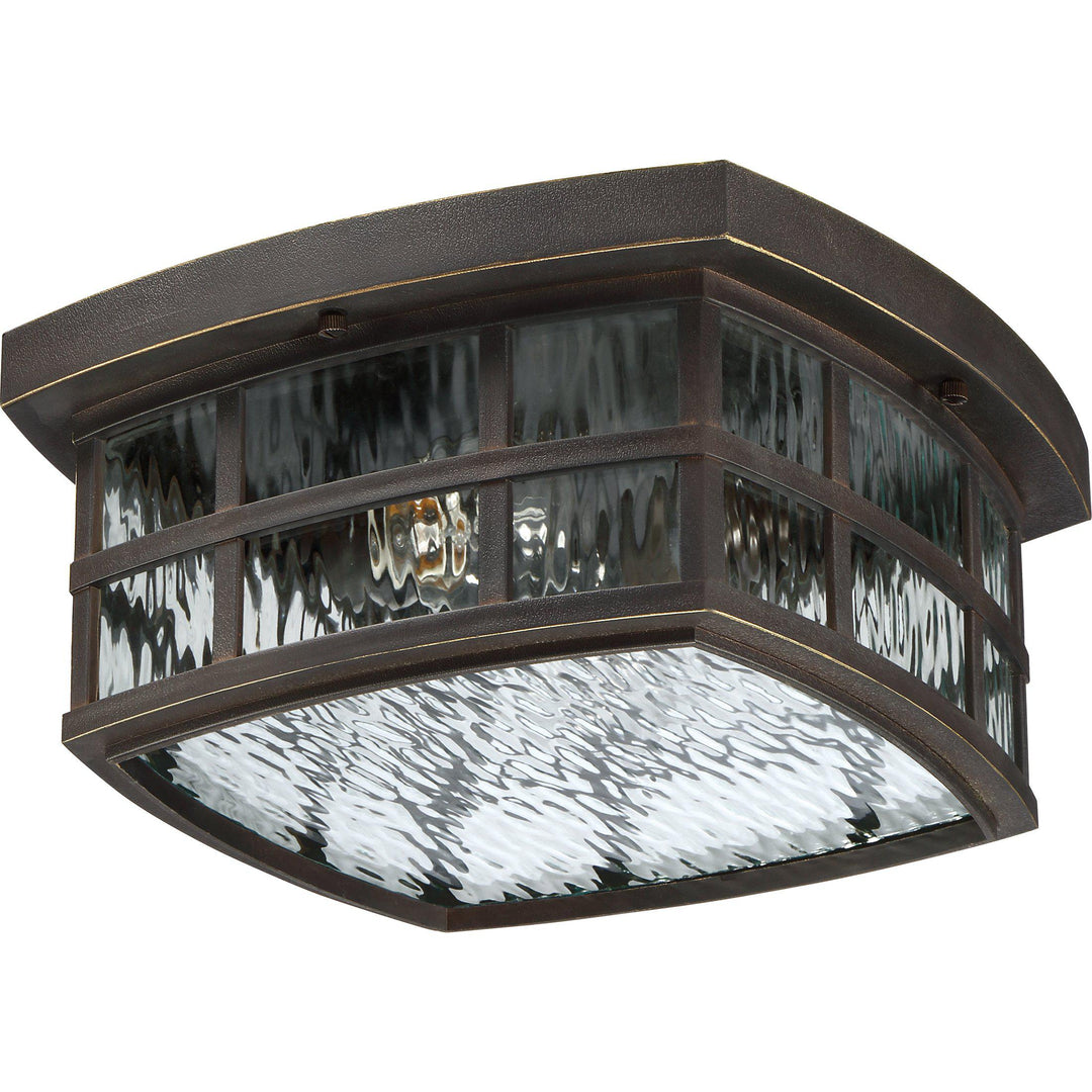 Quoizel Stonington Outdoor Lantern, Flushmount