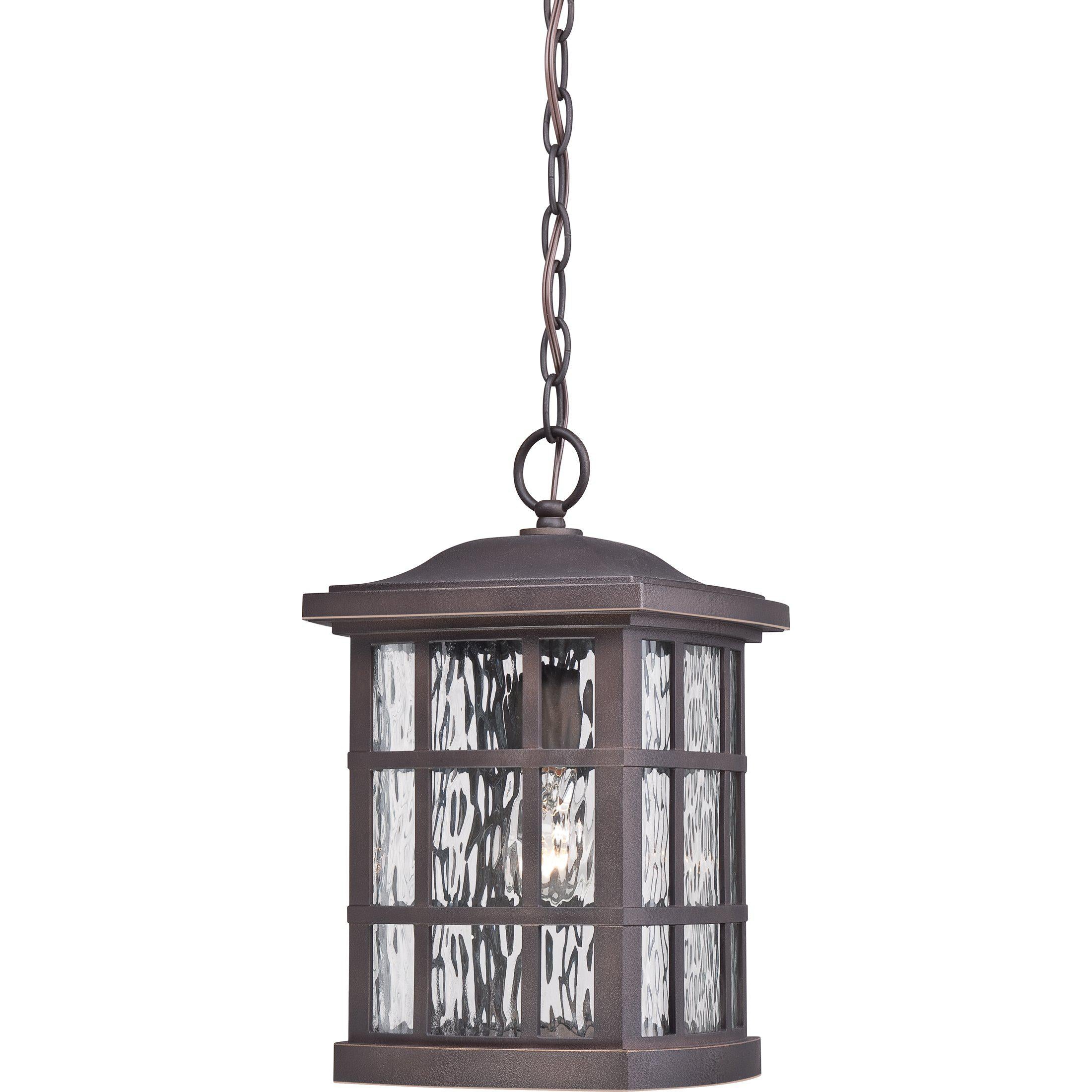 Quoizel Stonington Outdoor Lantern, Hanging