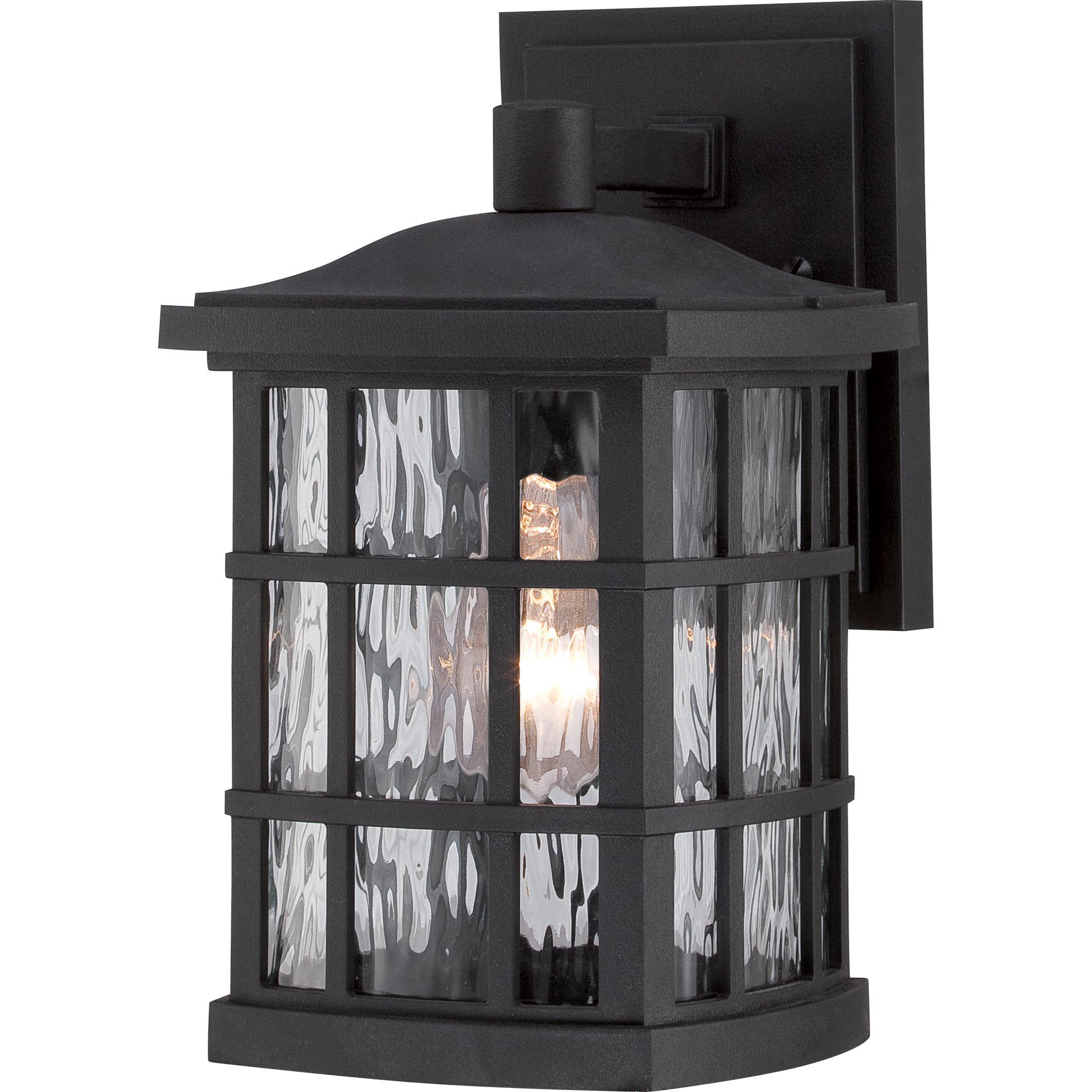 Quoizel  Stonington Outdoor Lantern, Small Outdoor Light Fixture Quoizel Mystic Black  