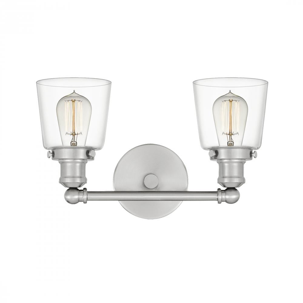 Quoizel Union Bath Light UNIC8602 Vanity Lights Quoizel Brushed Nickel  