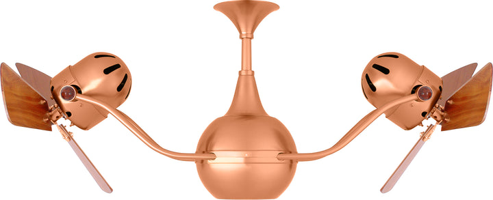 Matthews Fan Company Vent Bettina Rotational Fan Indoor Ceiling Fans Matthews Fan Company 44" Brushed Copper Mahogany