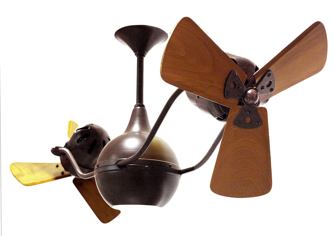 Matthews Fan Company Vent Bettina Rotational Fan Indoor Ceiling Fans Matthews Fan Company 44" Bronzette Mahogany