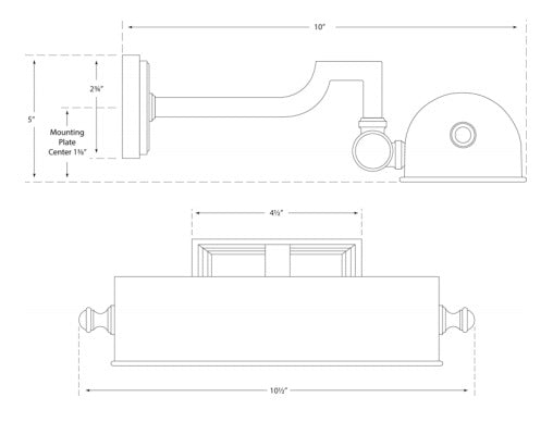 Visual Comfort Dean 9" Picture Light