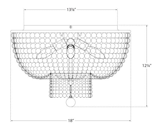 Visual Comfort Jacqueline Flush Mount
