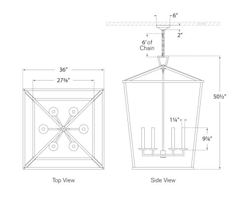 Visual Comfort Darlana XXL Lantern