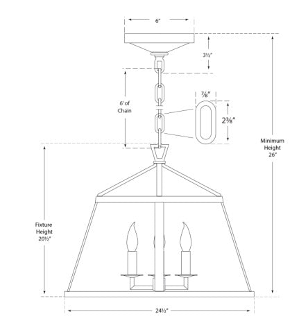 Visual Comfort Darlana 24" Pendant