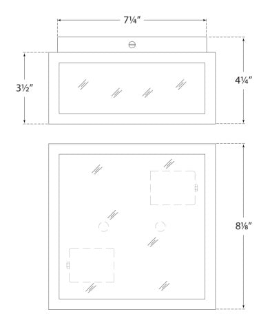 Visual Comfort Fresno Small Framed Flush Mount Ceiling Flush Mounts Visual Comfort & Co.   