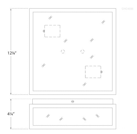 Visual Comfort Fresno Medium Framed Flush Mount