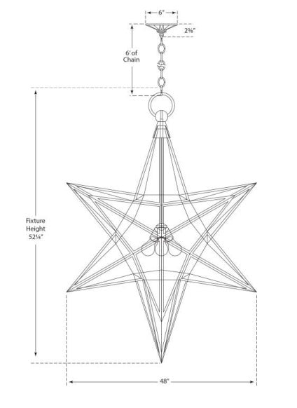 Visual Comfort Moravian XL Star Lantern