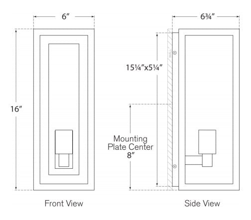 Visual Comfort Fresno Medium 3/4 Wall Lantern