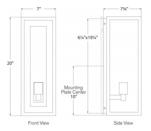 Visual Comfort Fresno Large 3/4 Wall Lantern Outdoor Flush Mounts Visual Comfort & Co.   