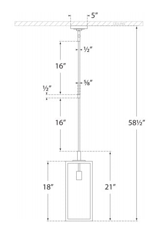 Visual Comfort Fresno Small Hanging Lantern Outdoor Hanging Lights Visual Comfort & Co.   