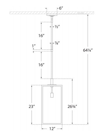 Visual Comfort Fresno Large Hanging Lantern