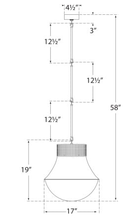 Visual Comfort Precision Large Pendant