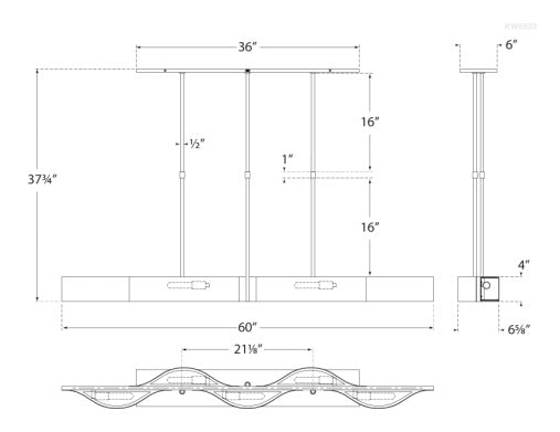 Visual Comfort Avant Large Linear Pendant