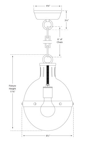 Visual Comfort Hicks Small Pendant