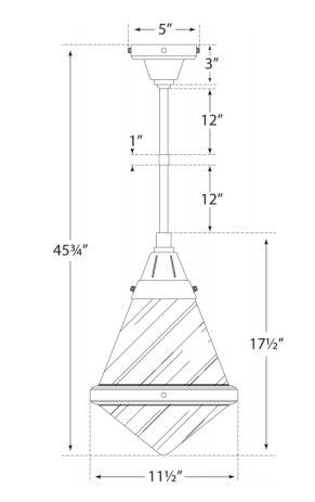 Visual Comfort Gale Small Pendant Mini-Pendants Visual Comfort & Co.   