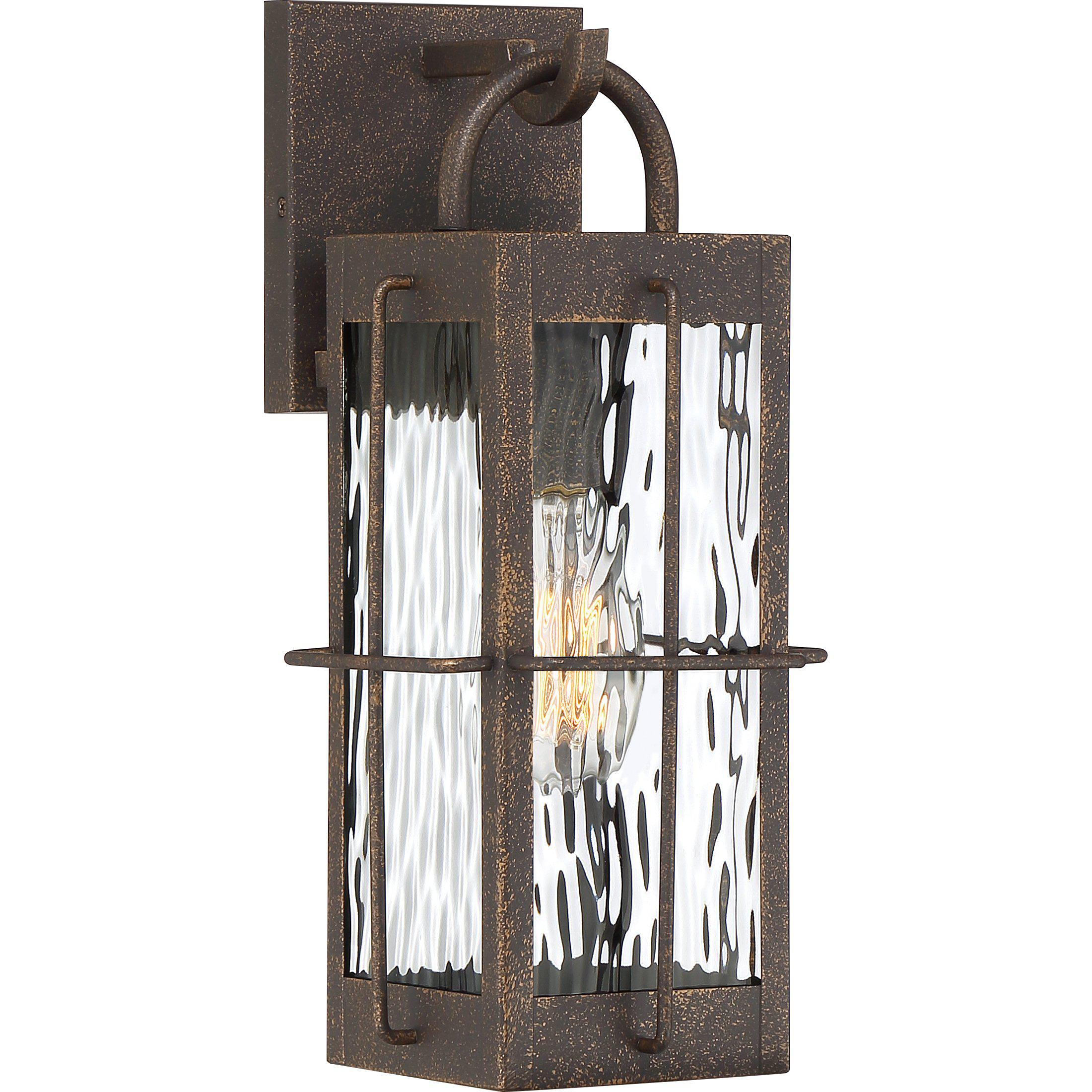 Quoizel  Ward Outdoor Lantern, Small Outdoor l Wall Quoizel Gilded Bronze  
