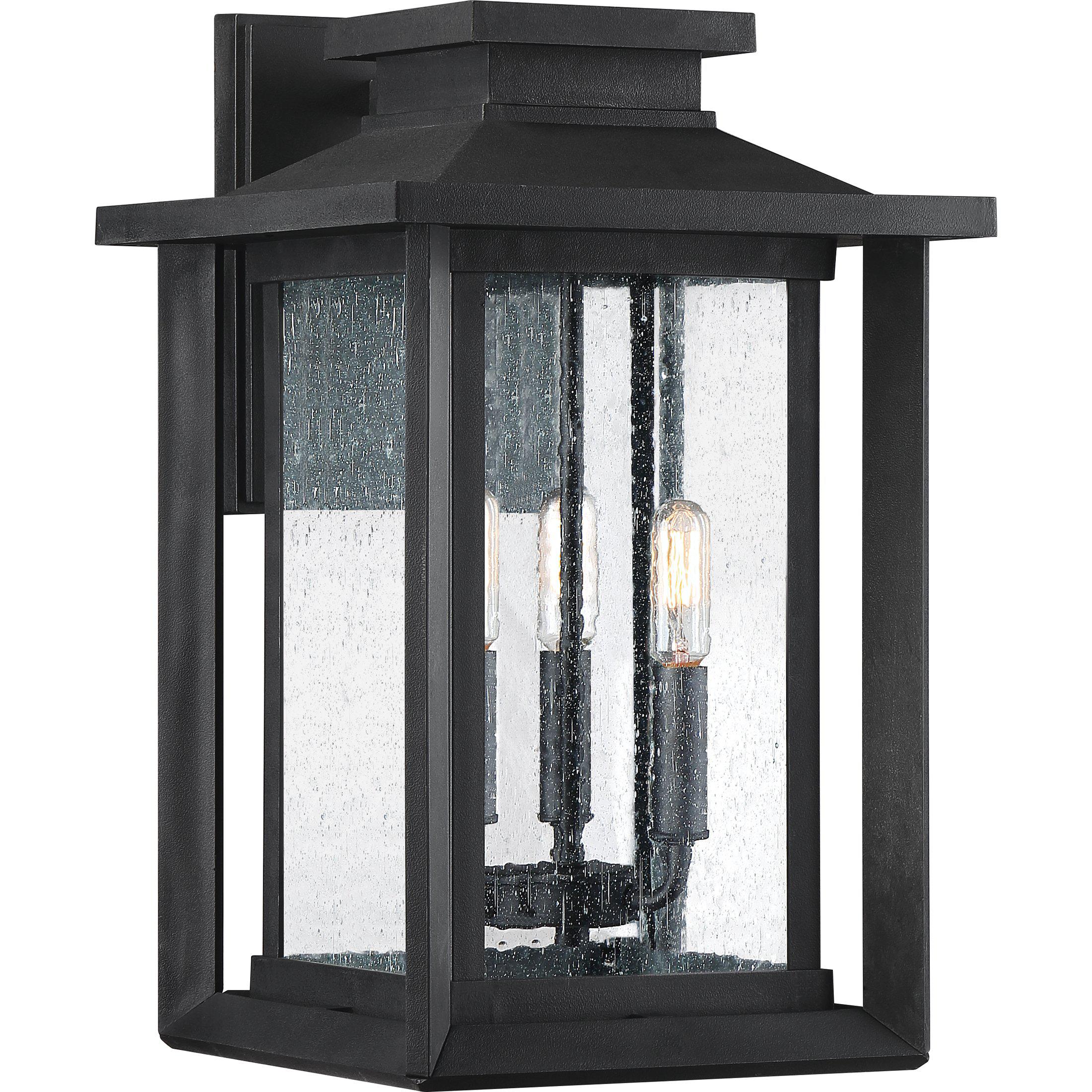 Quoizel  Wakefield Outdoor Lantern, Large Outdoor Light Fixture Quoizel Earth Black  