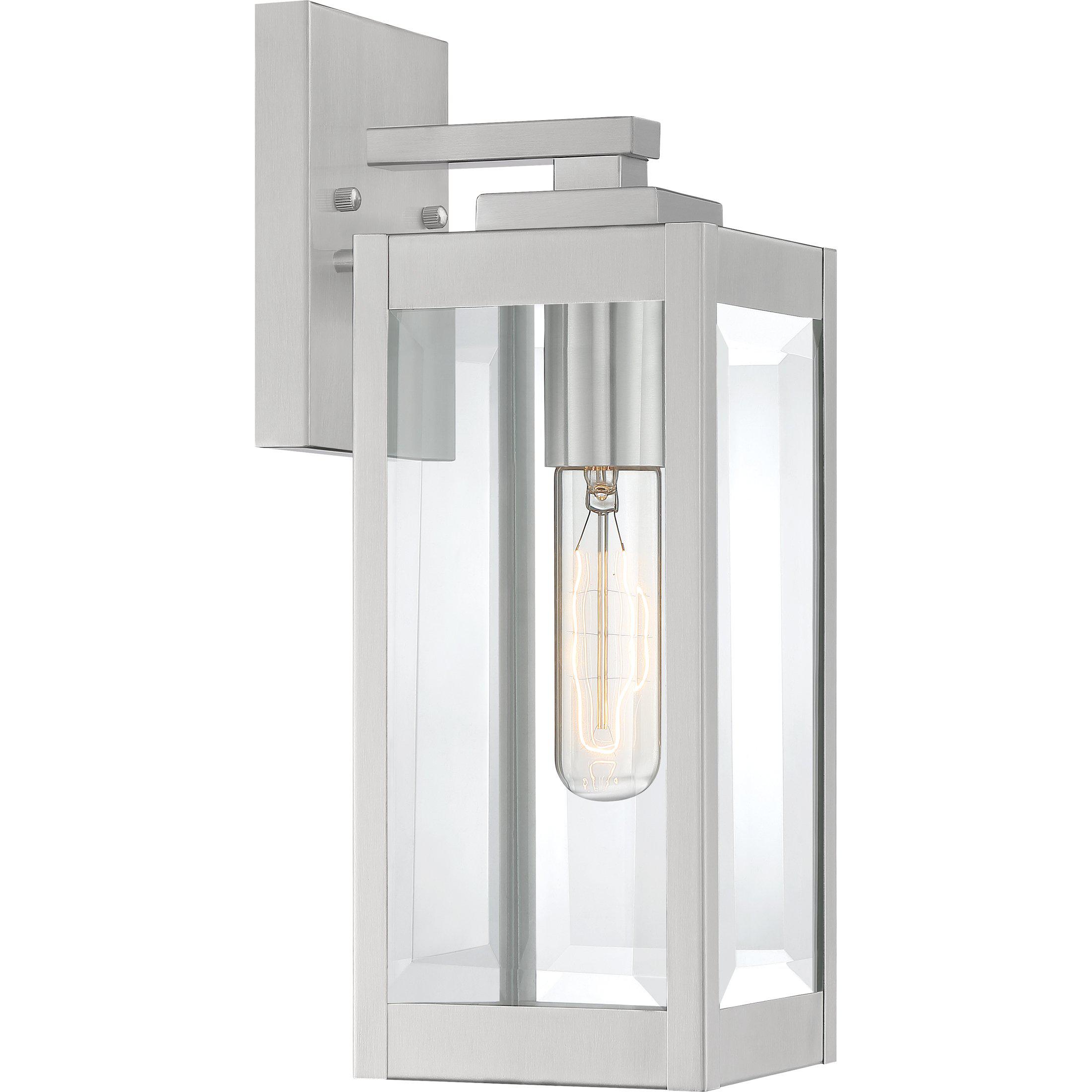 Quoizel  Westover Outdoor Lantern, Small WVR8405 Outdoor l Wall Quoizel Stainless Steel  