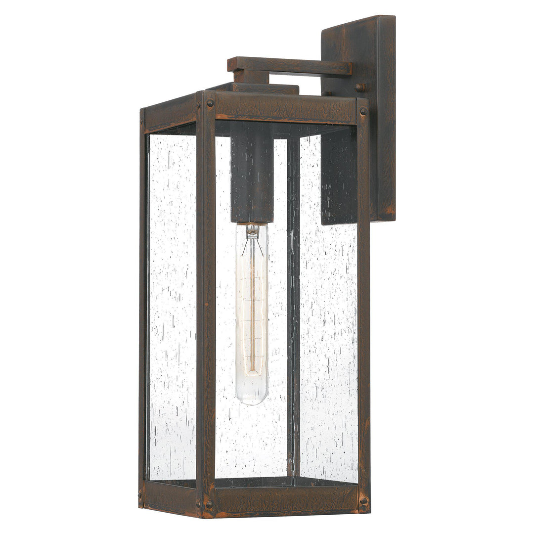 Quoizel  Westover Outdoor Lantern, Medium WVR8406 Outdoor Wall Lights Quoizel Industrial Bronze  