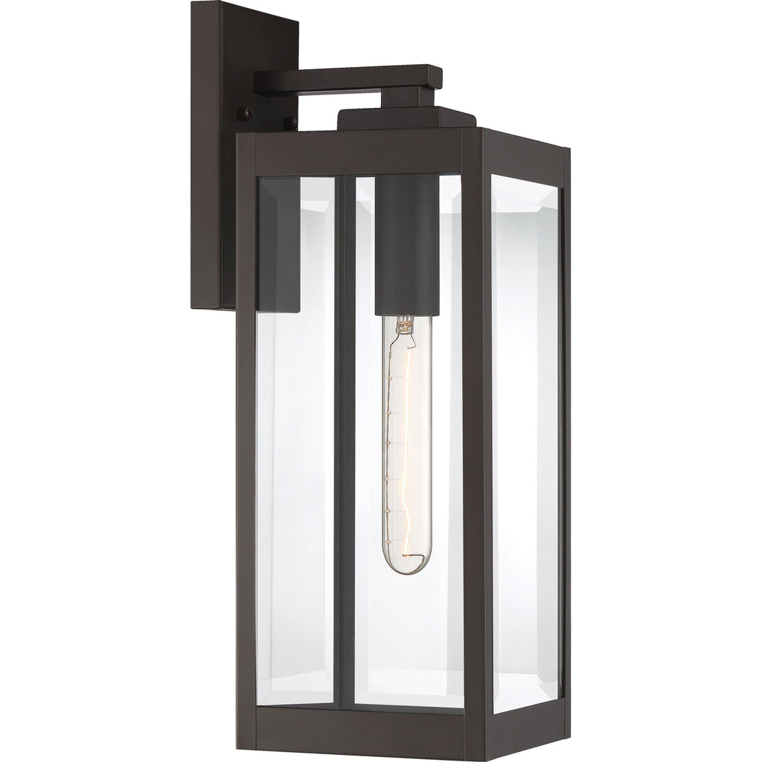 Quoizel  Westover Outdoor Lantern, Medium WVR8406 Outdoor Wall Lights Quoizel Western Bronze  