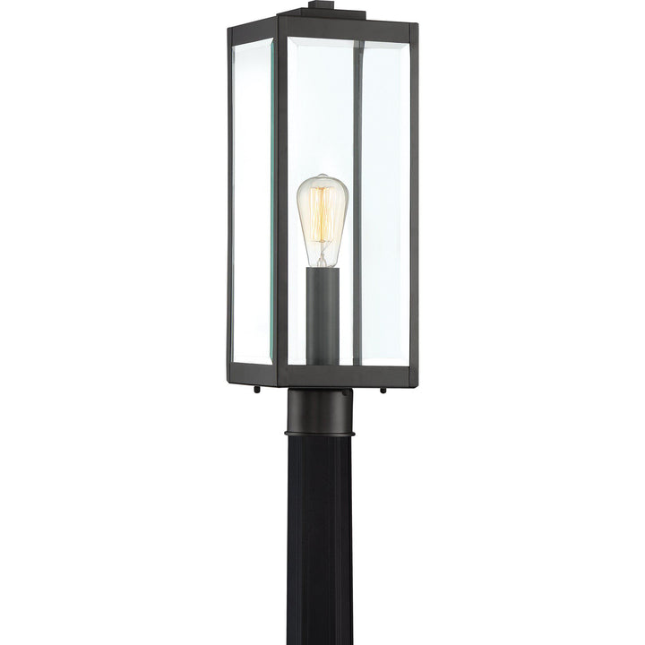 Quoizel  Westover Outdoor Lantern, Post Pier & Post Mount Lights Quoizel Earth Black  