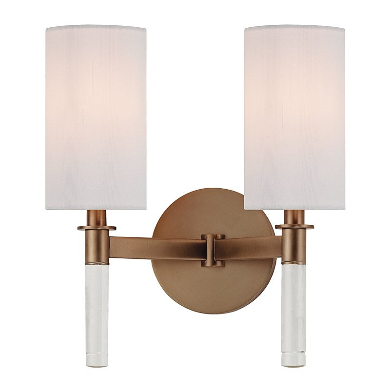 Wylie - 2 LIGHT WALL SCONCE Wall Sconces Hudson Valley Lighting Brushed Bronze  