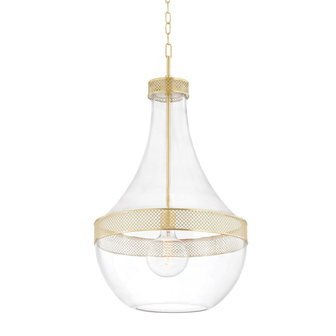 HAGEN - 1 LIGHT PENDANT Pendants Hudson Valley Lighting Aged Brass  