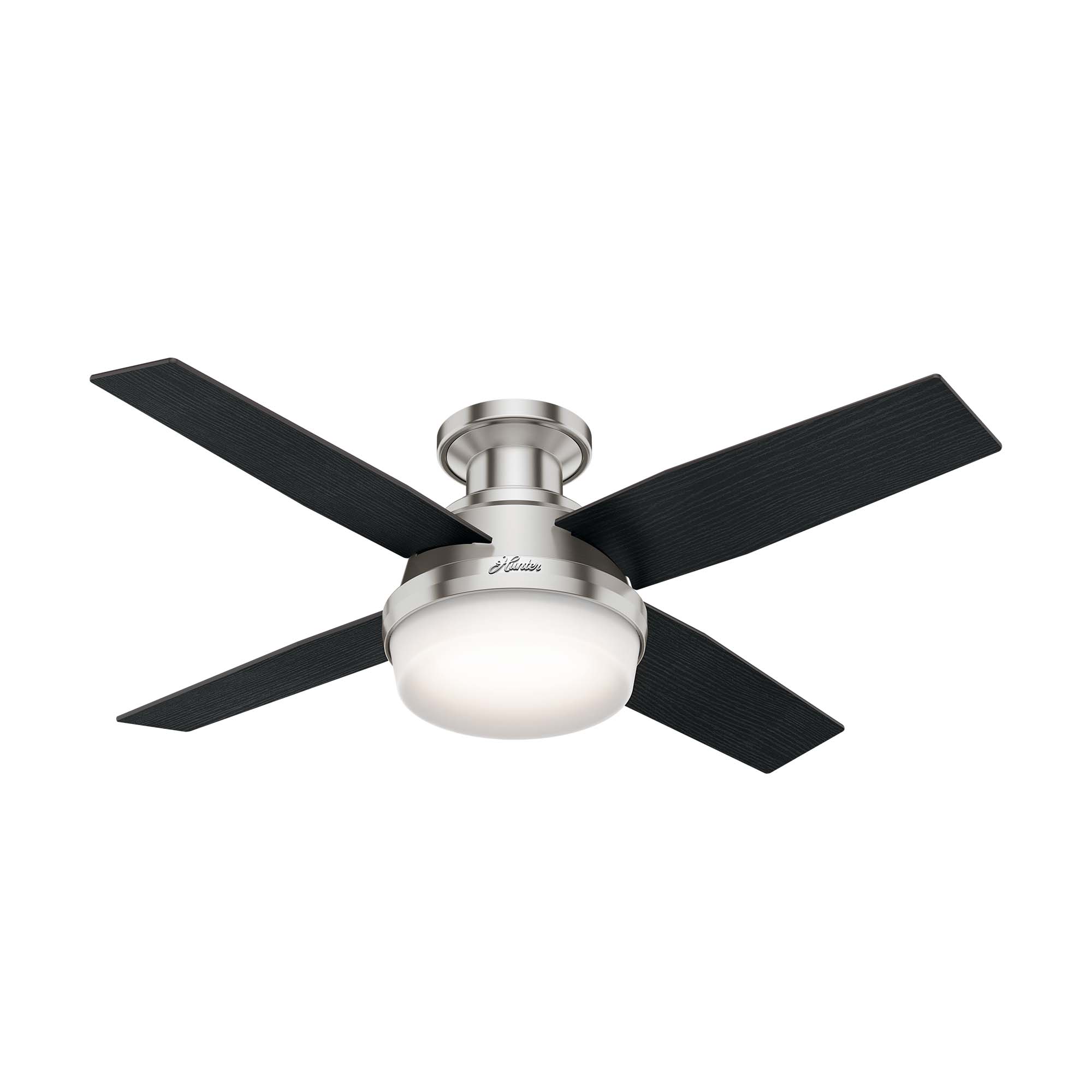 Hunter 44 inch Dempsey Low Profile Ceiling Fan with LED Light Kit and Handheld Remote