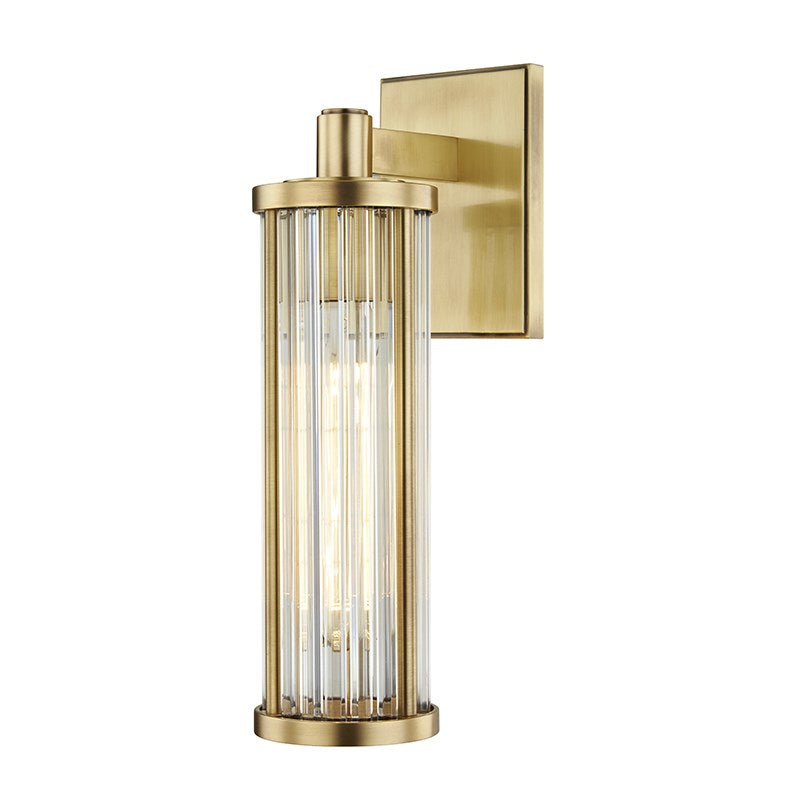 MARLEY - 1 LIGHT WALL SCONCE Wall Sconces Hudson Valley Lighting Aged Brass  