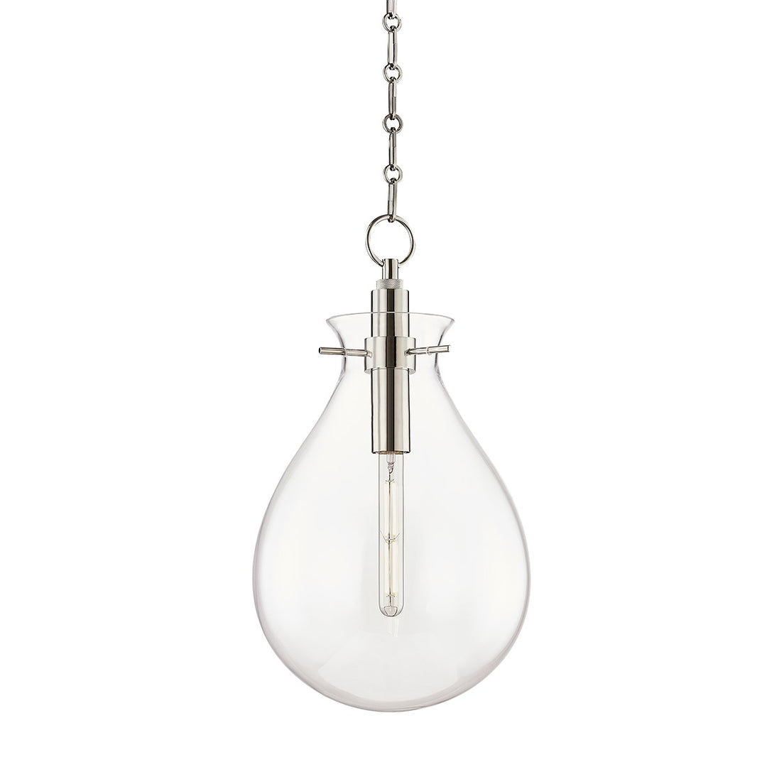 Hudson Valley 1 LIGHT MEDIUM PENDANT BKO102 Pendants Hudson Valley Lighting Nickel  