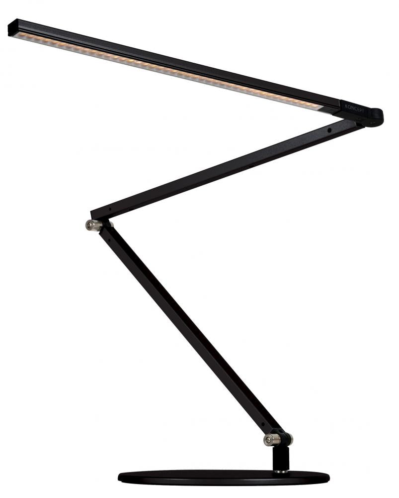 Koncept Inc Z-Bar Desk Lamp with wall mount (Cool Light; Metallic Black) AR3000-CD-MBK-WAL Lamp Koncept Inc Black  