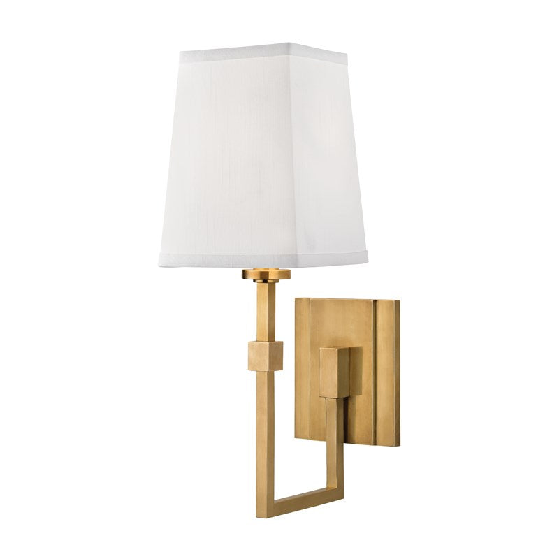 Fletcher - 1 LIGHT WALL SCONCE Wall Sconces Hudson Valley Lighting Aged Brass  