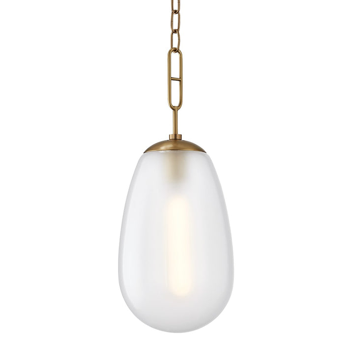 Bruckner - 1 LIGHT LARGE PENDANT Pendants Hudson Valley Lighting Aged Brass  