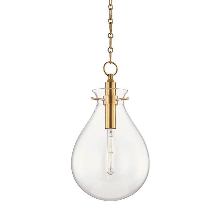 Hudson Valley 1 LIGHT MEDIUM PENDANT BKO102 Pendants Hudson Valley Lighting Brass  