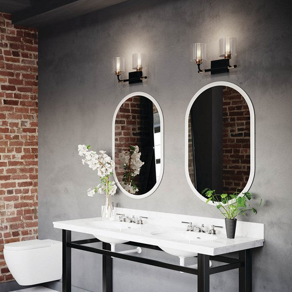 Kichler Menillo™ 38.5" LED Vanity Mirror with Etched Glass 86008 Mirrors Kichler   