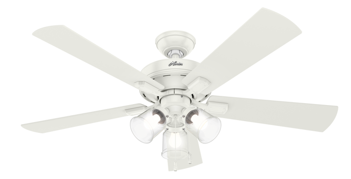 Hunter 52 inch Crestfield Ceiling Fan with LED Light Kit and Pull Chain Indoor Ceiling Fans Hunter   