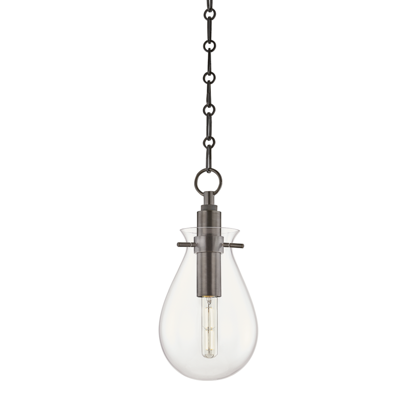 Hudson Valley 1 LIGHT SMALL PENDANT BKO101