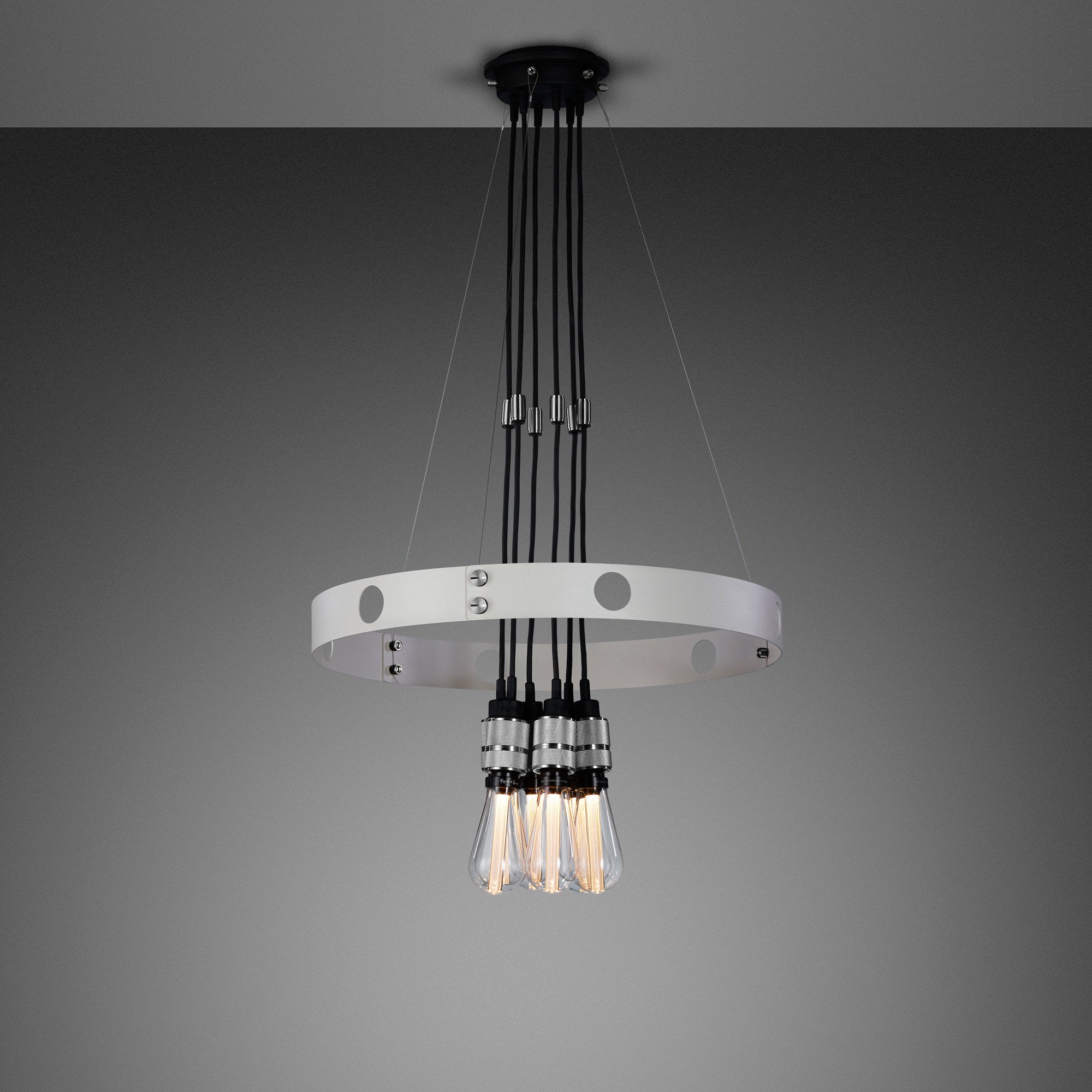 Buster + Punch Hero Light US-HE6 Chandelier Buster + Punch Stone / Steel 30" 