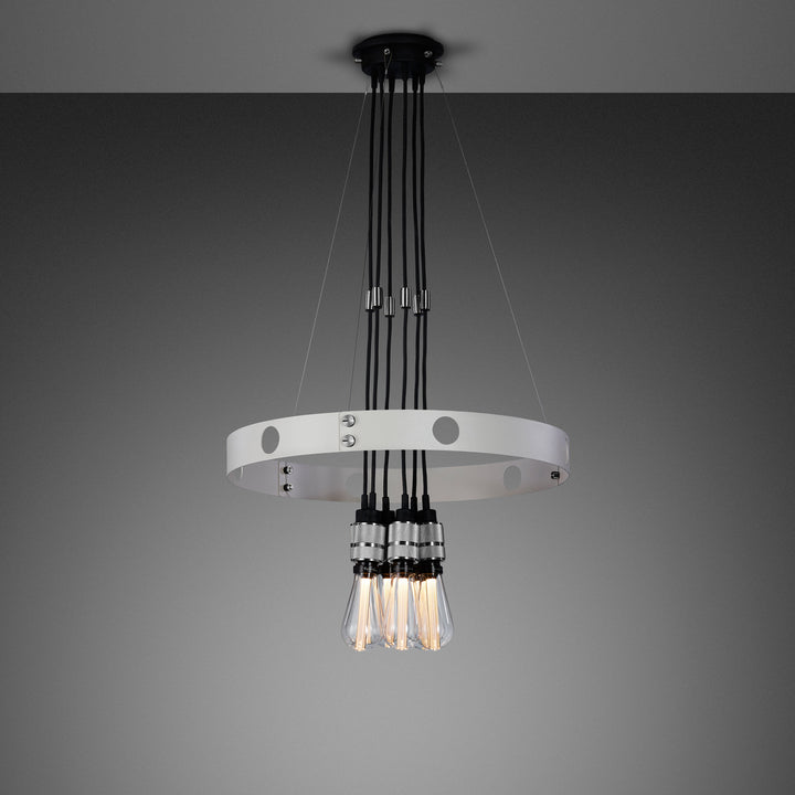 Buster + Punch Hero Light NHE Chandeliers Buster + Punch Stone / Steel 30"