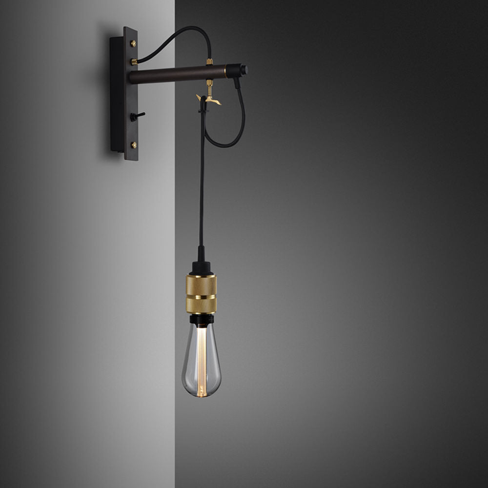 Buster + Punch Hooked Wall Sconce Wall Light Fixtures Buster + Punch Graphite / Brass / Nude Small 